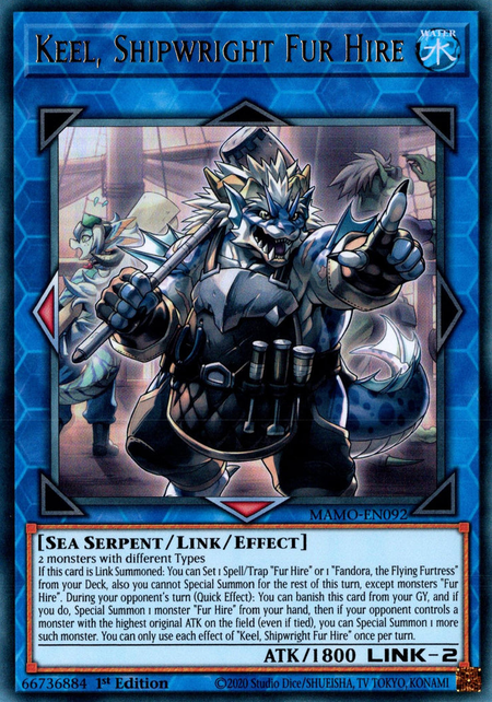 Keel, Shipwright Fur Hire - MAMO-EN092 - Ultra Rare 1