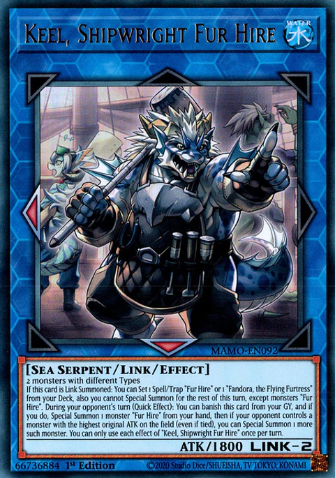 Keel, Shipwright Fur Hire - MAMO-EN092 - Ultra Rare