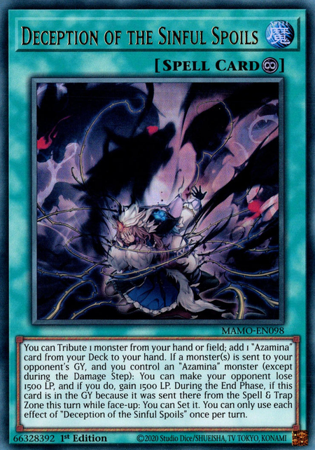 Deception of the Sinful Spoils - MAMO-EN098 - Ultra Rare 1