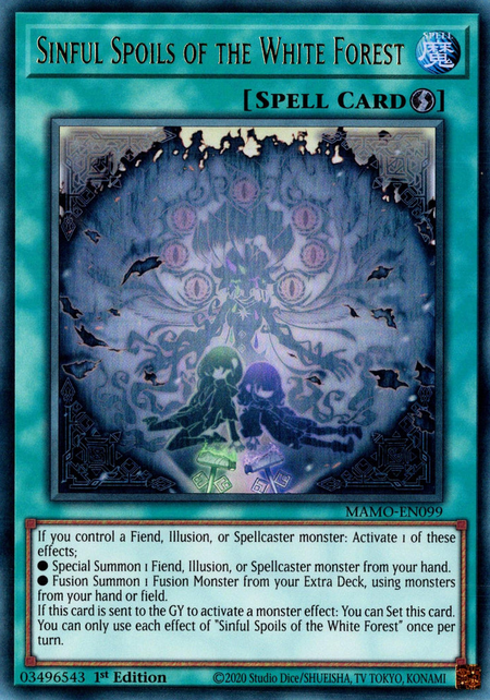 Sinful Spoils of the White Forest - MAMO-EN099 - Ultra Rare 1