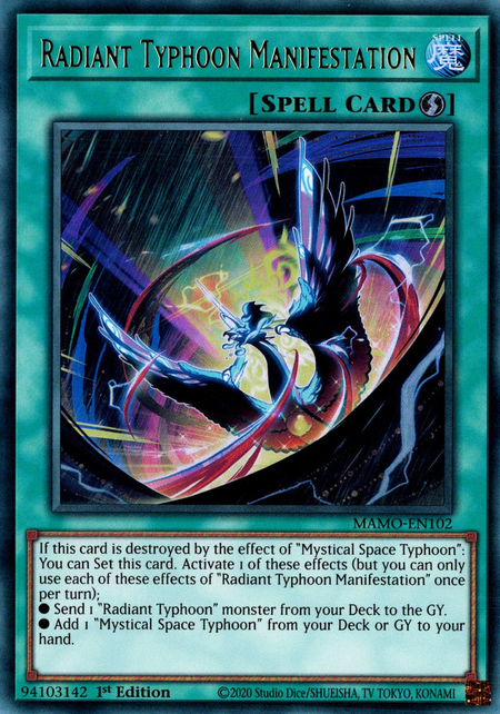 Radiant Typhoon Manifestation - MAMO-EN102 - Ultra Rare 1