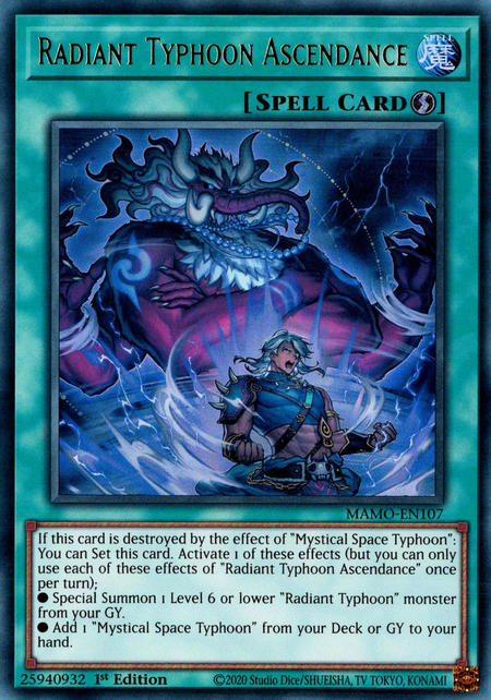 Radiant Typhoon Ascendance - MAMO-EN107 - Ultra Rare 1