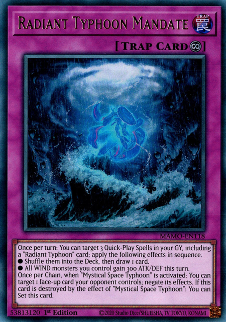 Radiant Typhoon Mandate - MAMO-EN118 - Ultra Rare 1