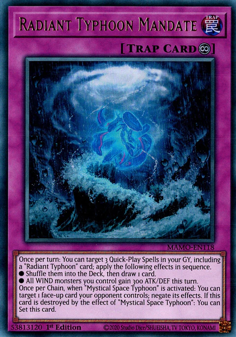 Radiant Typhoon Mandate - MAMO-EN118 - Ultra Rare
