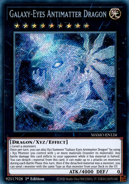 Galaxy-Eyes Antimatter Dragon - MAMO-EN124 - Secret Rare 1