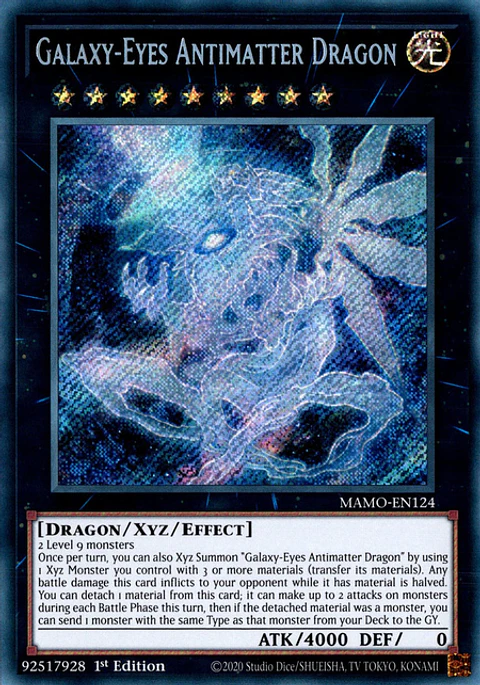 Galaxy-Eyes Antimatter Dragon - MAMO-EN124 - Secret Rare