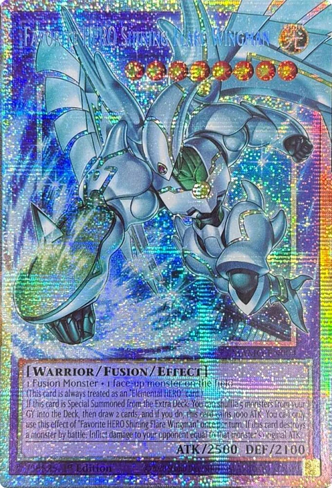 Favorite HERO Shining Flare Wingman - MAMO-EN004 - Starlight Rare (Extended Art)