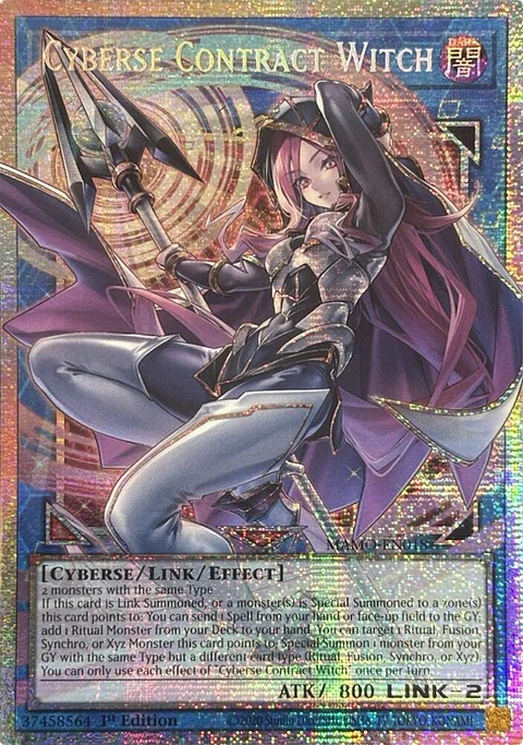 Cyberse Contract Witch - MAMO-EN018 - Starlight Rare (Extended Art)