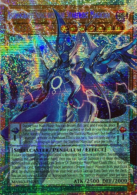Astrograph Sorcerer, the Starfrost Magician - MAMO-EN015 - Starlight Rare (Extended Art)