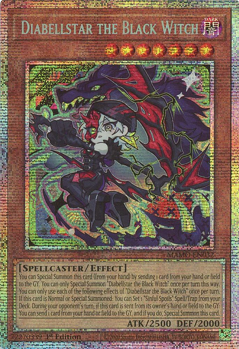 Diabellstar the Black Witch - MAMO-EN032 - Starlight Rare