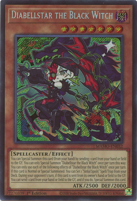 Diabellstar the Black Witch - MAMO-EN032 - Secret Rare