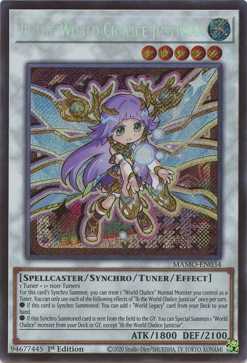 Ib the World Chalice Justiciar - MAMO-EN034 - Secret Rare