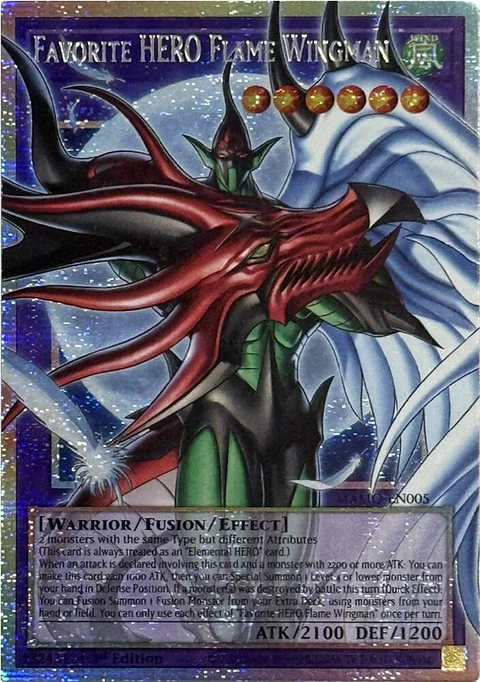Favorite HERO Flame Wingman - MAMO-EN005 - Starlight Rare (Extended Art)