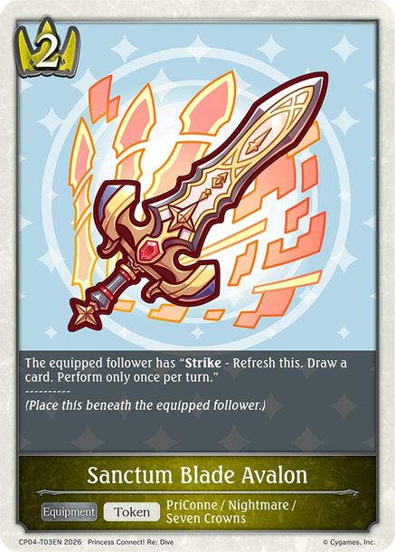Sanctum Blade Avalon - CP04-T03EN 1