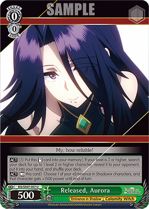 Released, Aurora (SSP) - EIS/SX07-007SSP - SUPER SPECIAL RARE