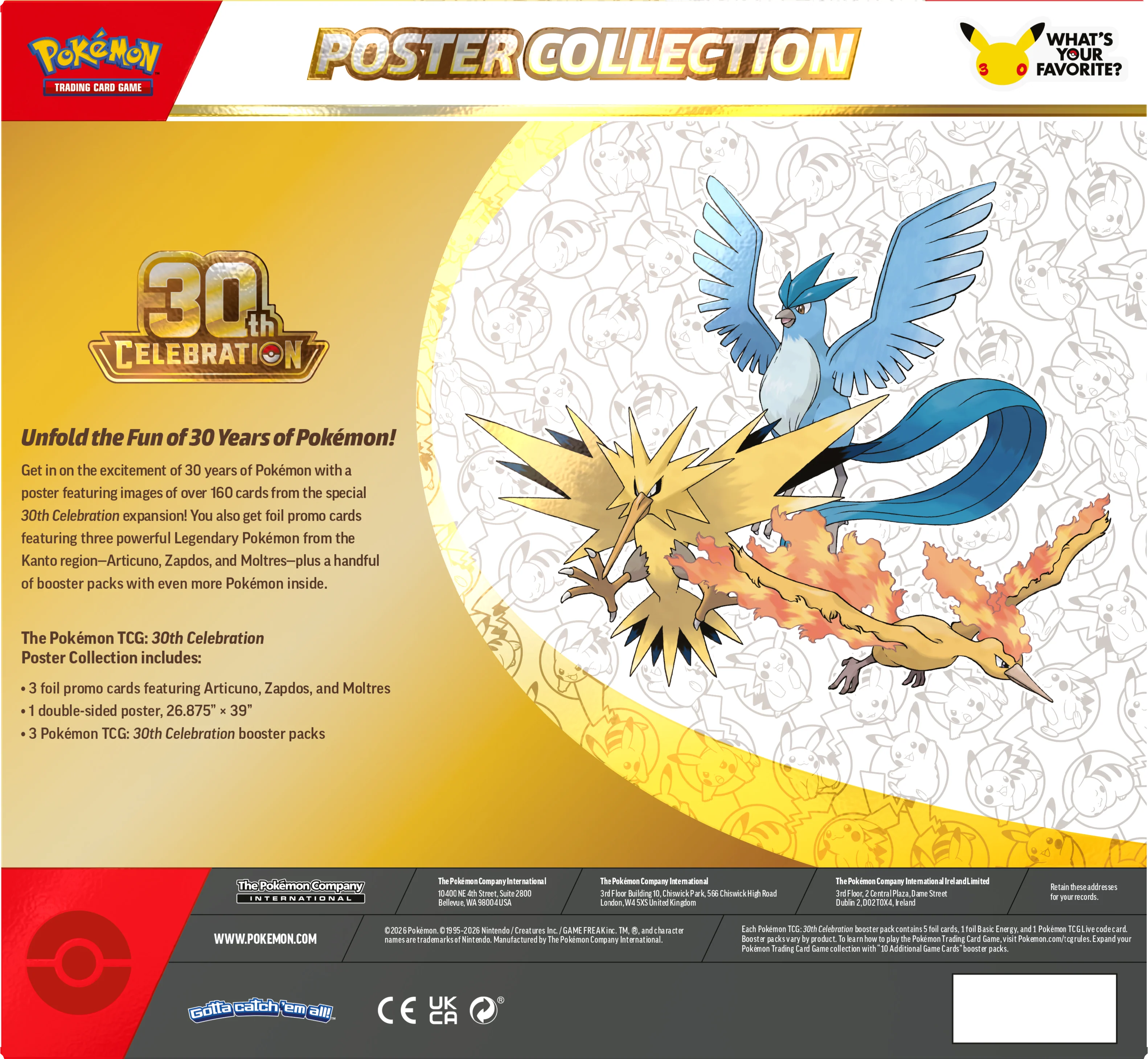 Pokémon - 30th Anniversary Celebration: Poster Collection 2