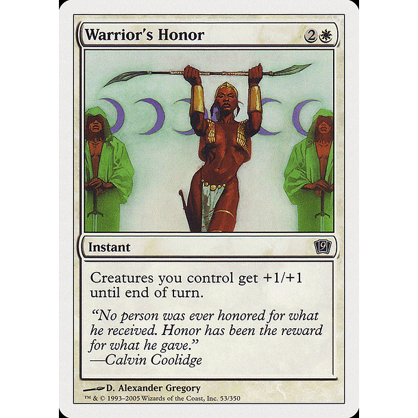 Warrior's Honor - 9TH - C 