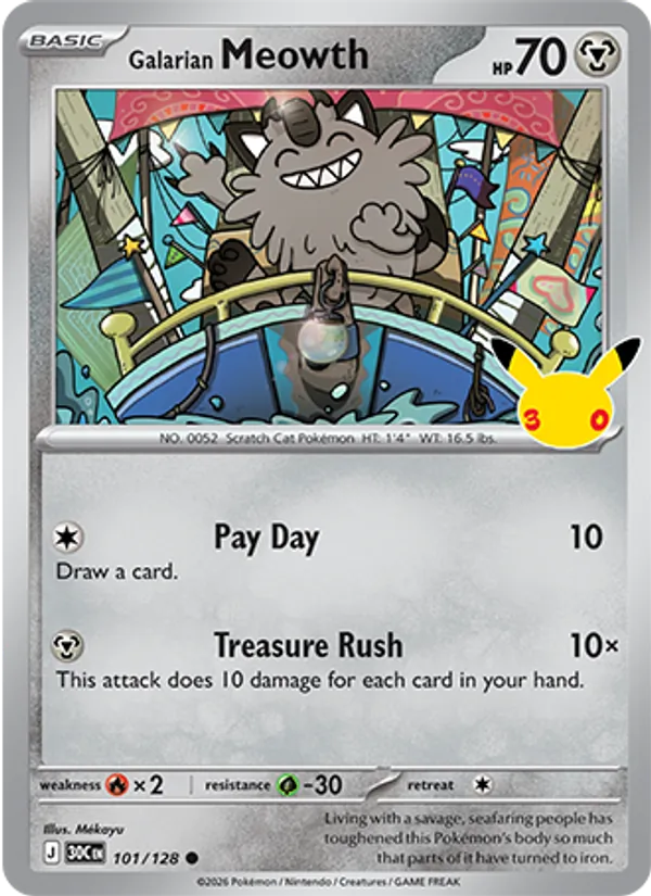 Galarian Meowth - 30C-101-H - Common 1