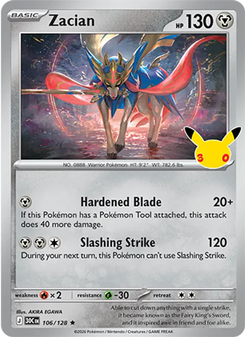 Zacian - 30C-106-H - Rare