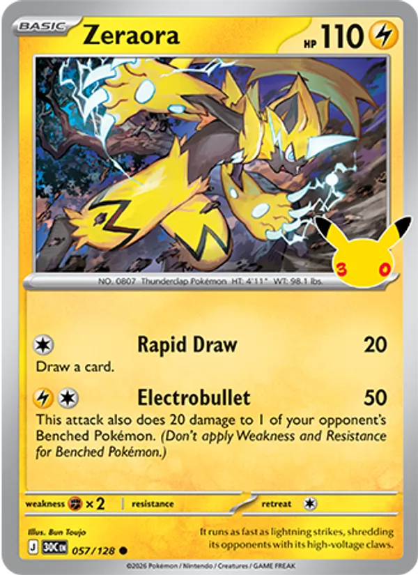 Zeraora - 30C-057-H - Common 1