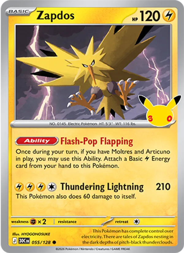 Zapdos - 30C-055-H - Common 1