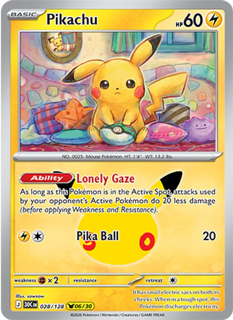 Pikachu - 30C-028-H - Pikachu Rare