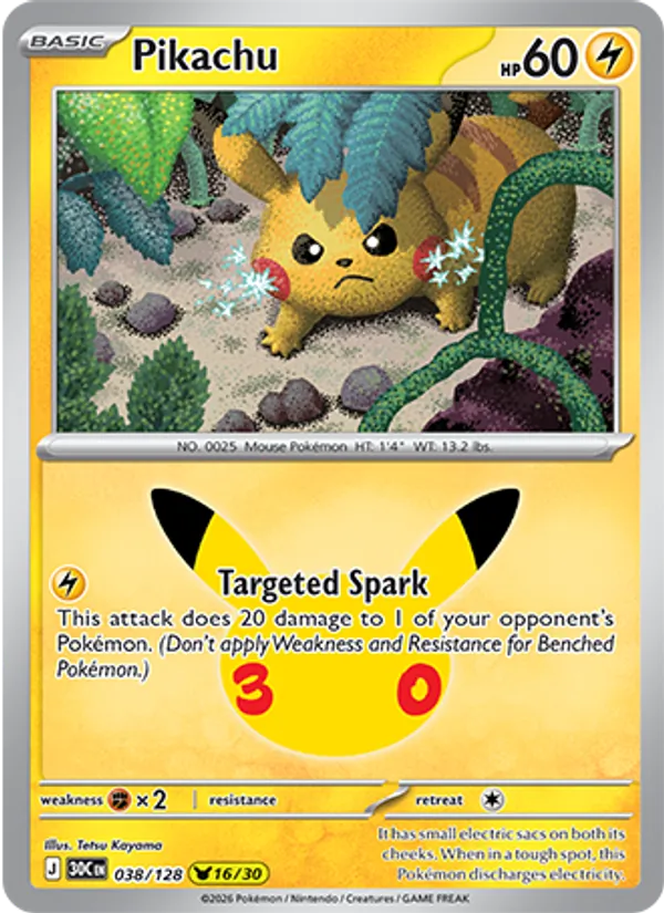 Pikachu - 30C-038-H - Pikachu Rare 1