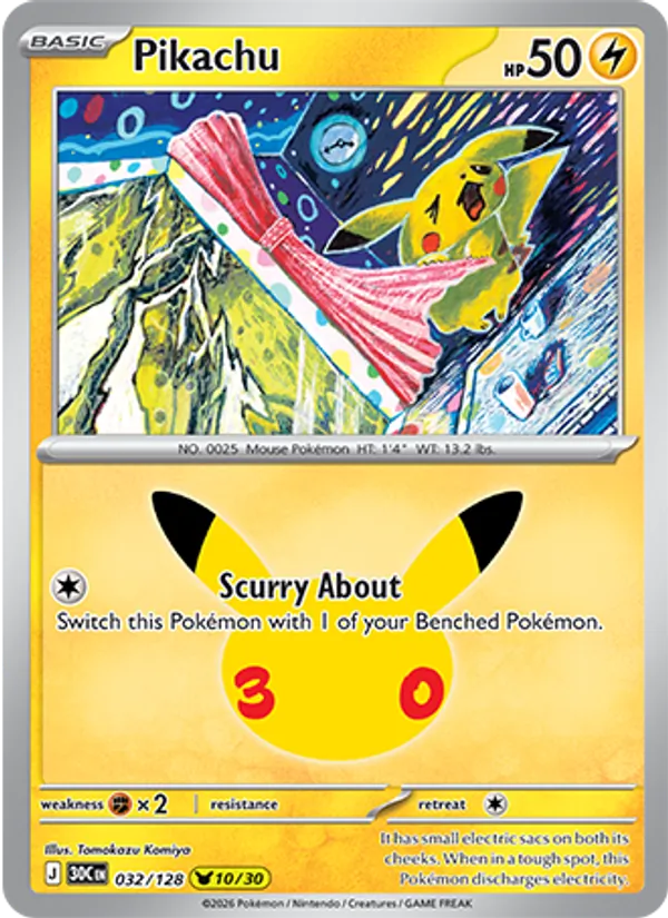 Pikachu - 30C-032-H - Pikachu Rare 1