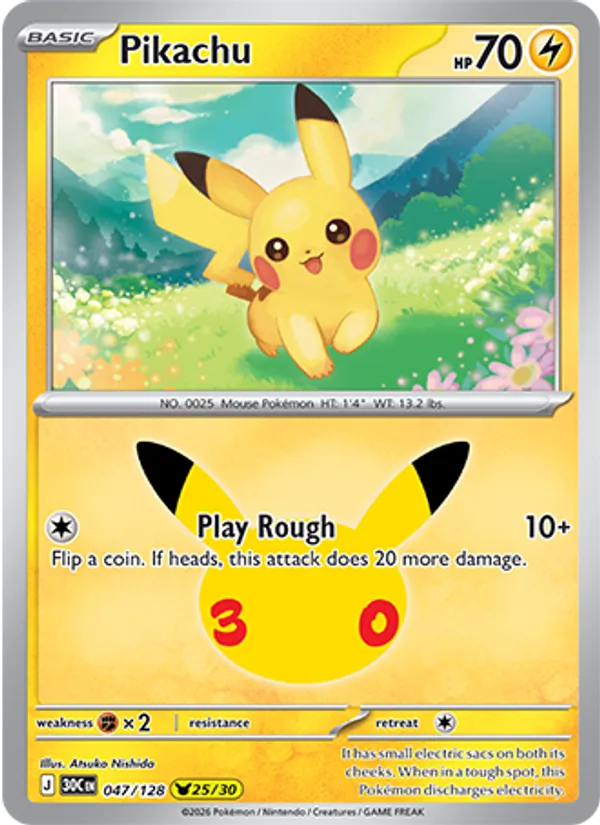 Pikachu - 30C-047-H - Pikachu Rare 1