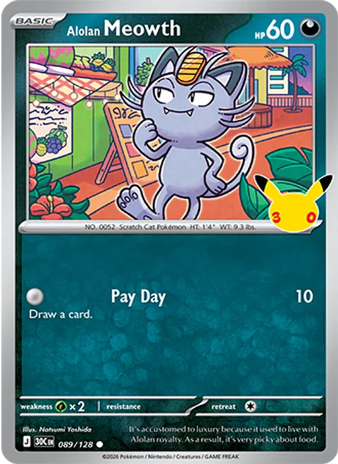 Alolan Meowth - 30C-089-H - Common