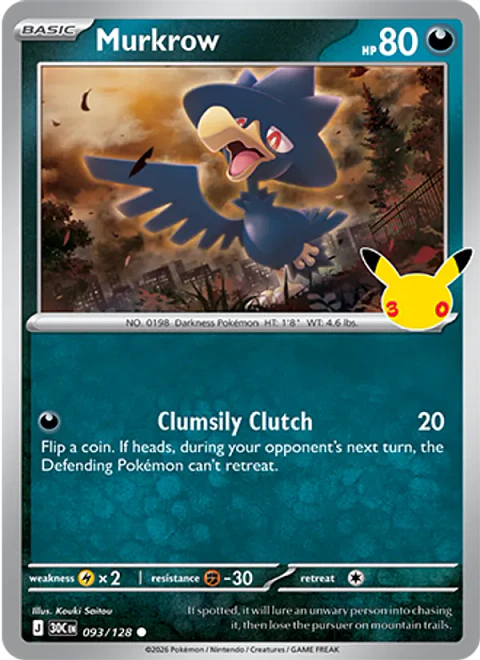 Murkrow - 30C-093-H - Common