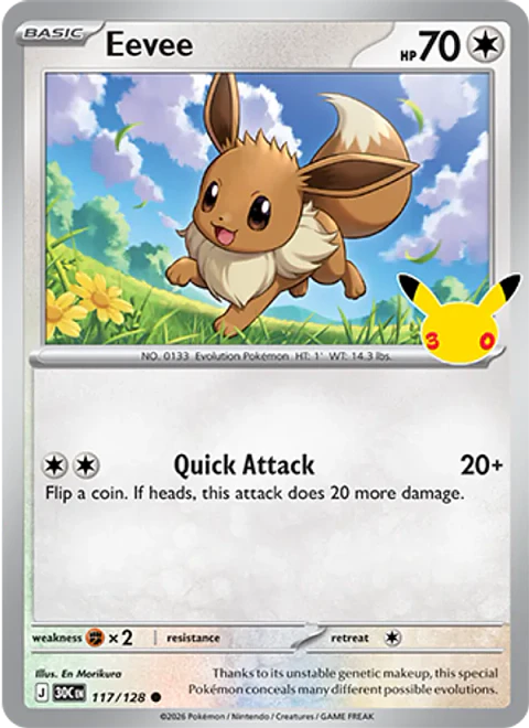 Eevee - 30C-117-H - Common