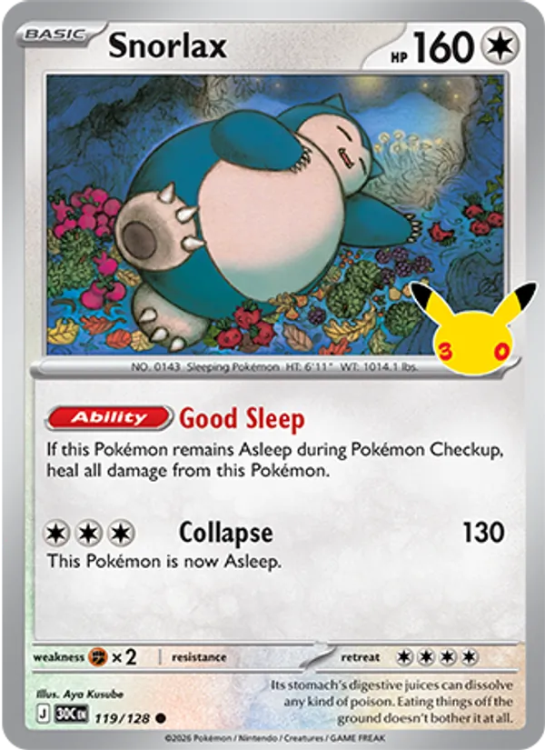 Snorlax - 30C-119-H - Common 1