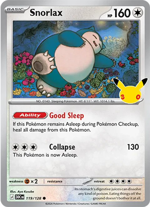 Snorlax - 30C-119-H - Common