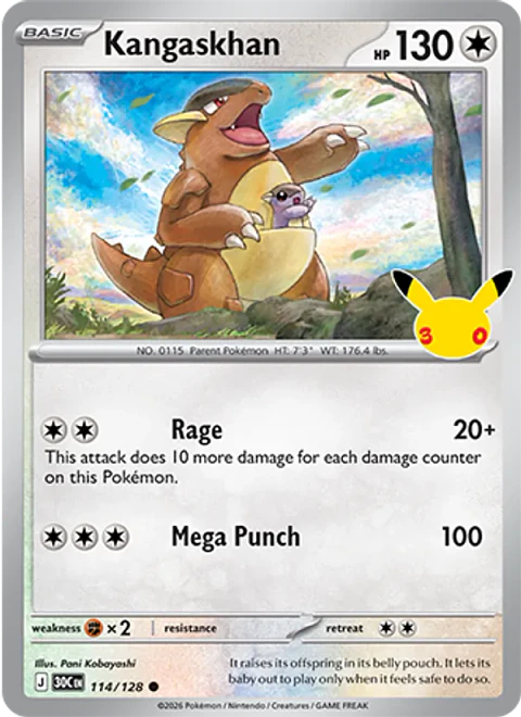 Kangaskhan - 30C-114-H - Common