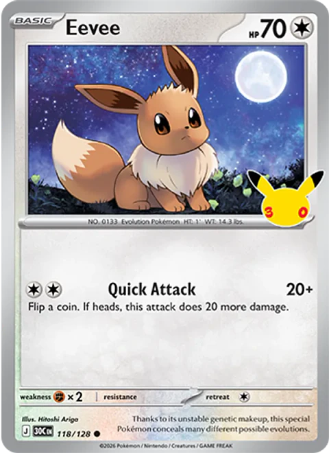 Eevee - 30C-118-H - Common
