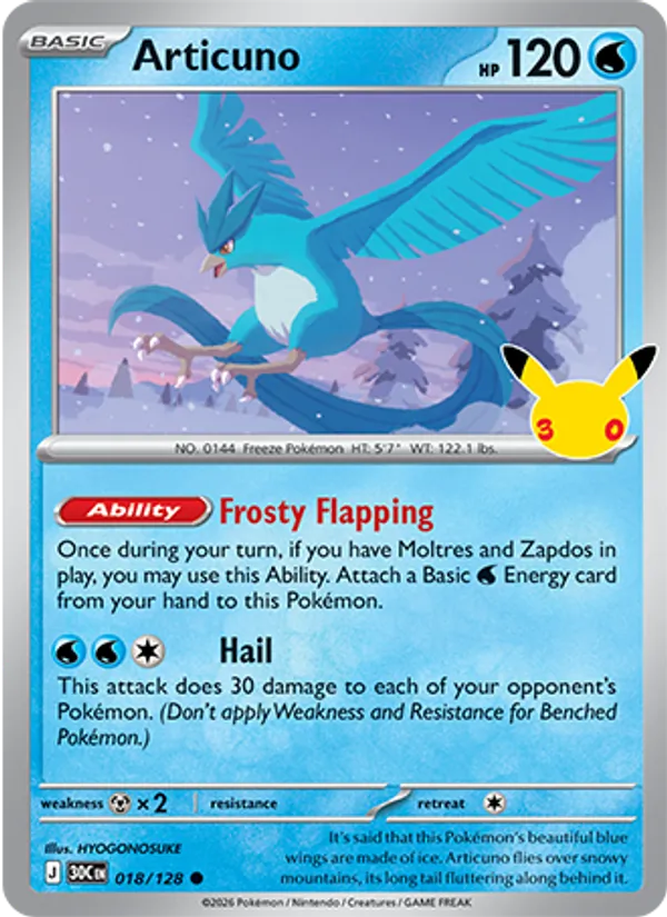 Articuno - 30C-018-H - Common 1