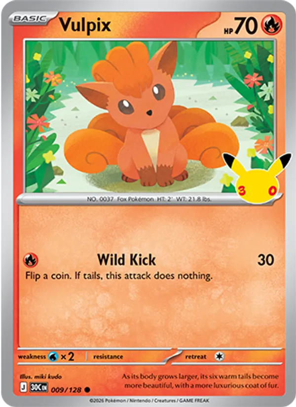 Vulpix - 30C-009-H - Common 1