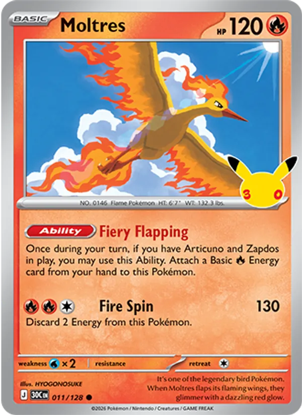 Moltres - 30C-011-H - Common 1