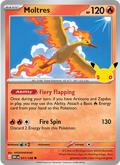 Moltres - 30C-011-H - Common