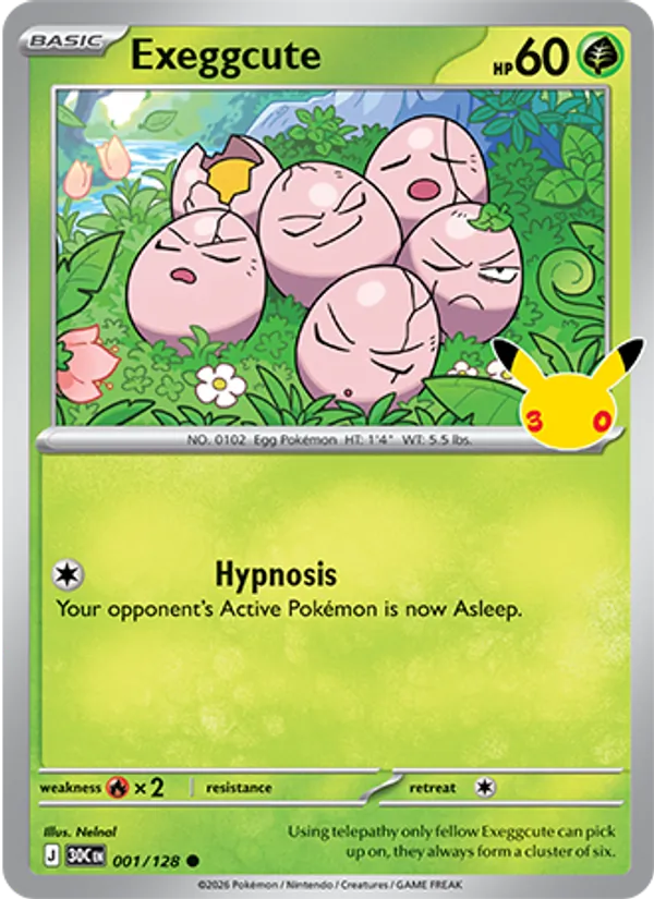 Exeggcute - 30C-001-H - Common 1