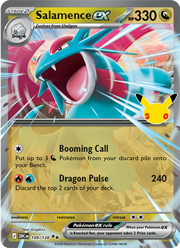 Salamence ex - 30C-109-H - Double Rare 1