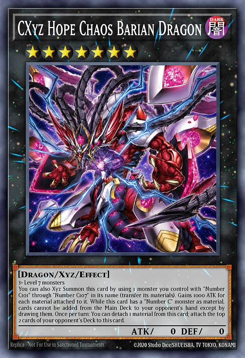 CXyz Hope Chaos Barian Dragon - BETB-EN044 - Ultra Rare (Extended Art)