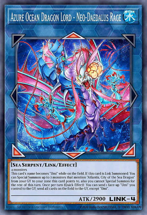 Azure Ocean Dragon Lord - Neo-Daedalus Rage - BETB-EN046 - Ultra Rare