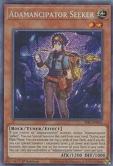 Adamancipator Seeker - SESL-EN001 - Secret Rare 