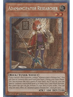 Adamancipator Researcher - SESL-EN002 - Secret Rare