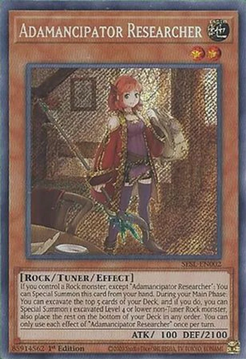 Adamancipator Researcher - SESL-EN002 - Secret Rare