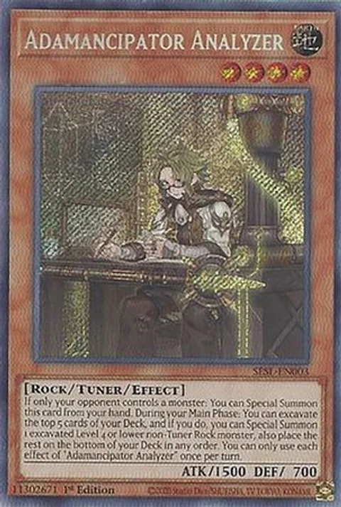 Adamancipator Analyzer - SESL-EN003 - Secret Rare 
