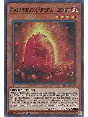 Adamancipator Crystal - Leonite - SESL-EN004 - Super Rare