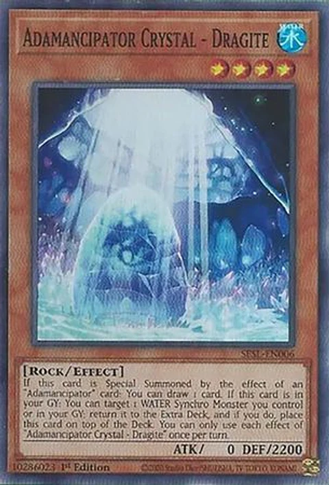 Adamancipator Crystal - Dragite - SESL-EN006 - Super Rare